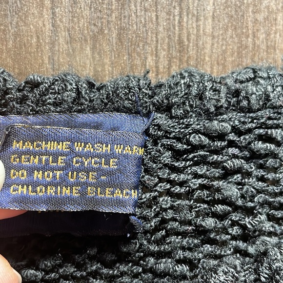 Leroy knitted short sleeve sweater, black, XL, 100% Acrylic - Picture 3 of 5